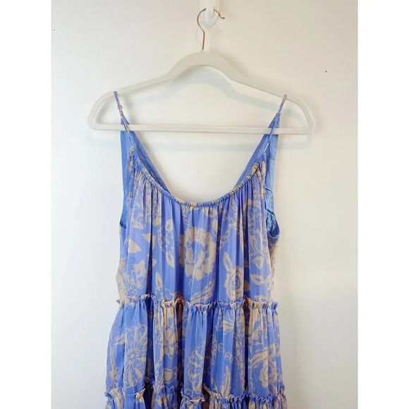 NWT Free People Maxi Dress Periwinkle floral print size S - Picture 6 of 16